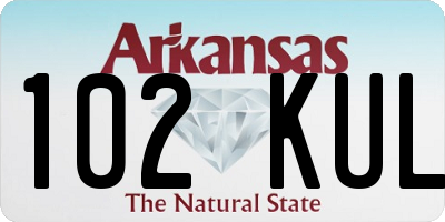 AR license plate 102KUL
