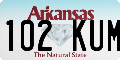 AR license plate 102KUM