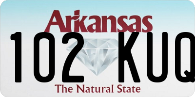 AR license plate 102KUQ