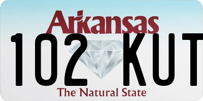 AR license plate 102KUT
