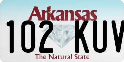 AR license plate 102KUV