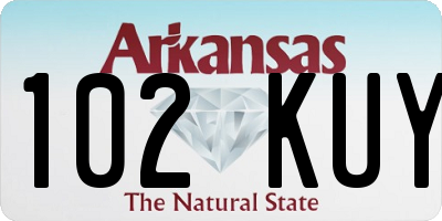 AR license plate 102KUY