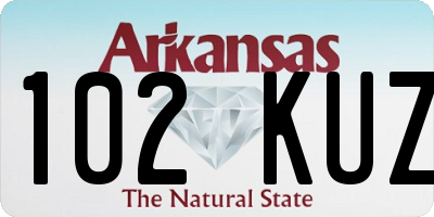 AR license plate 102KUZ