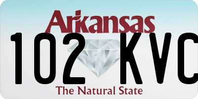 AR license plate 102KVC