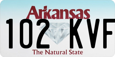 AR license plate 102KVF