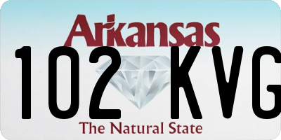 AR license plate 102KVG
