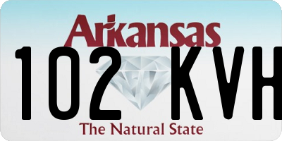 AR license plate 102KVH