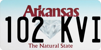 AR license plate 102KVI