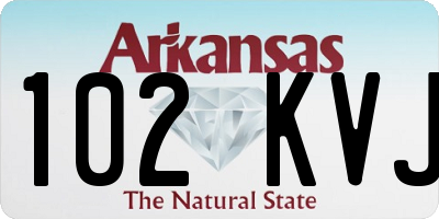 AR license plate 102KVJ