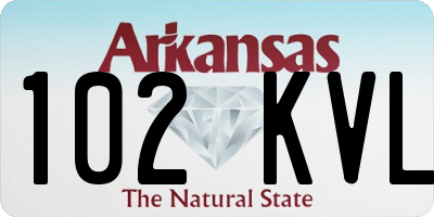 AR license plate 102KVL