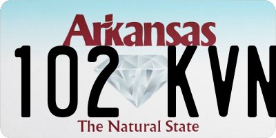 AR license plate 102KVN