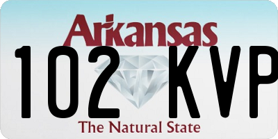 AR license plate 102KVP
