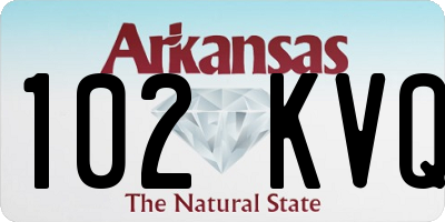 AR license plate 102KVQ