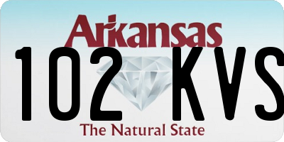 AR license plate 102KVS