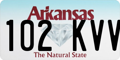 AR license plate 102KVV