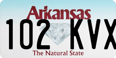 AR license plate 102KVX