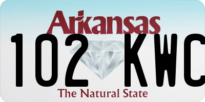 AR license plate 102KWC