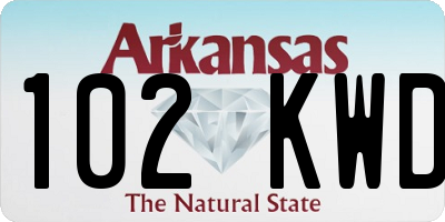 AR license plate 102KWD
