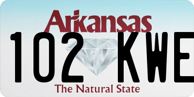 AR license plate 102KWE