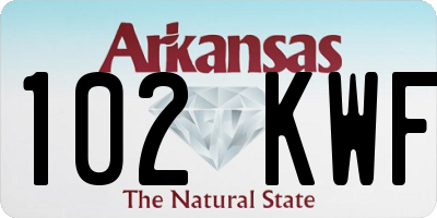 AR license plate 102KWF