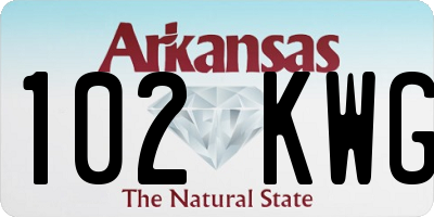 AR license plate 102KWG