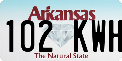 AR license plate 102KWH
