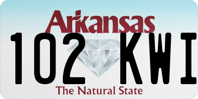 AR license plate 102KWI