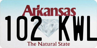 AR license plate 102KWL