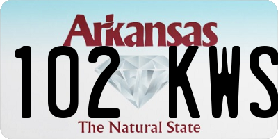 AR license plate 102KWS