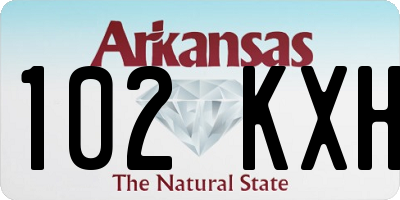 AR license plate 102KXH