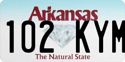 AR license plate 102KYM