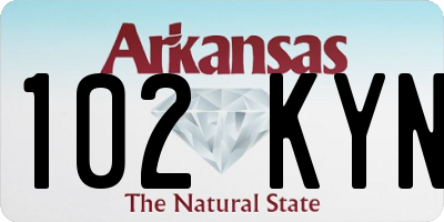 AR license plate 102KYN