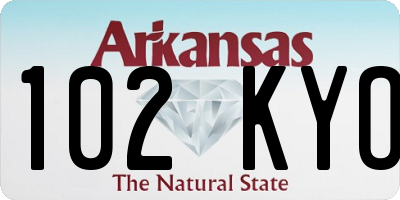 AR license plate 102KYO