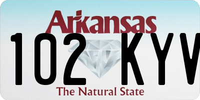 AR license plate 102KYV