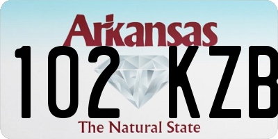 AR license plate 102KZB