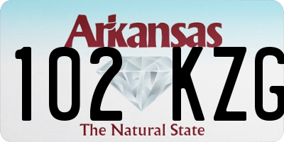 AR license plate 102KZG