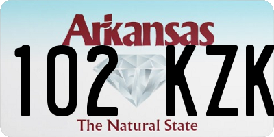 AR license plate 102KZK