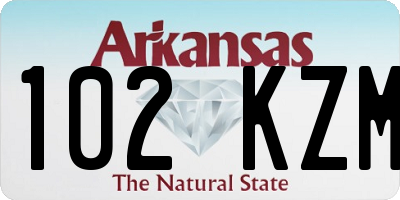 AR license plate 102KZM