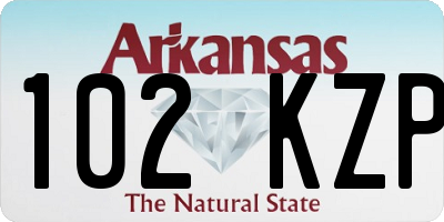 AR license plate 102KZP