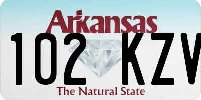 AR license plate 102KZV