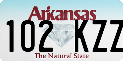 AR license plate 102KZZ