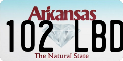 AR license plate 102LBD