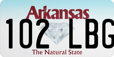 AR license plate 102LBG