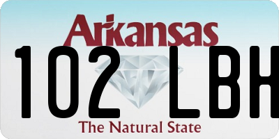 AR license plate 102LBH