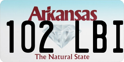 AR license plate 102LBI