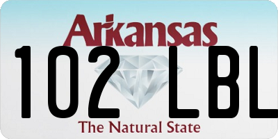 AR license plate 102LBL