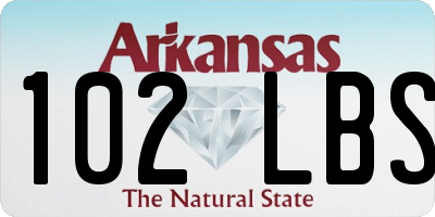 AR license plate 102LBS