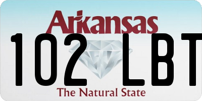 AR license plate 102LBT