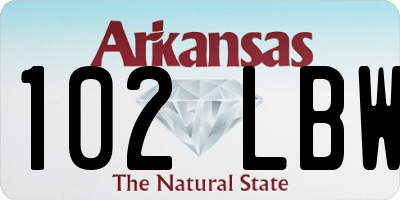 AR license plate 102LBW