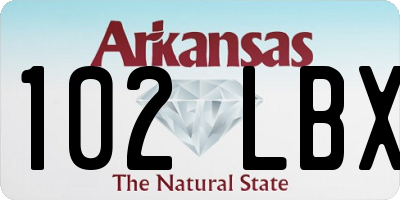 AR license plate 102LBX